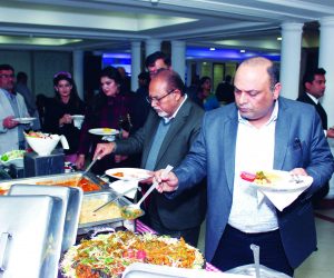 Awardees & Guests enjoying a sumptuous meal
