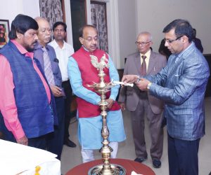 Lighting the Lamp Ceremony by Deepak Khattar and H. R. Bhateja