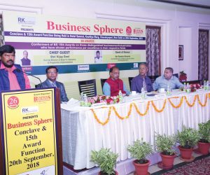 Shri Ramdas Athawale, Hon'ble Minister of State for Social Justice and Empowerment addressing the distinguished audience